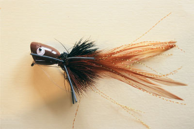 Bass Popper - Brown